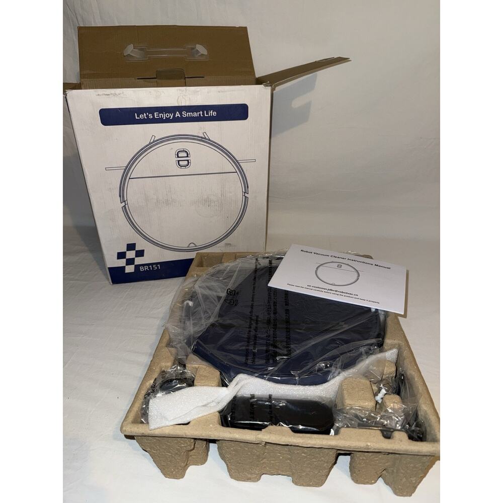 BR151 Robot Vacuum and Mop Combo 2 in 1 Mopping - Blue. Brand New